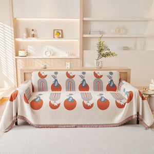 Decorative Throw Blankets for Couch Reversible Chenille Furniture Throw Covers for Sectional Sofa