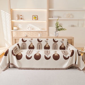 Decorative Throw Blankets for Couch Reversible Chenille Furniture Throw Covers for Sectional Sofa