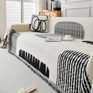 Soft Cozy Chenille Sofa Throw Blanket and Sectional Seat Covers, Scratch Resistant Sofa Couch Covers