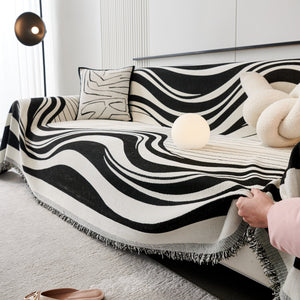 Soft Cozy Curved Throw Blankets for Couch, Sofa, Bed, Travel, Decorative Blankets for Women, Men, Kids Gift