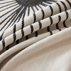 Dandelion Reversible Striped Couch Throw Cover for Living Room Pet Sofa Slipcovers Couch Protector