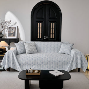Houndstooth Non Slip Sofa Covers for Sofas Luxury Extra Large Blanket to Cover Couch