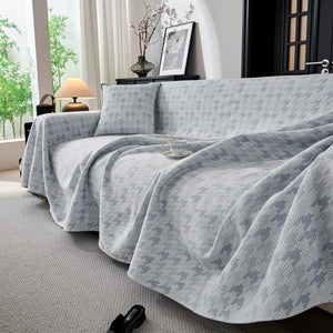 Houndstooth Non Slip Sofa Covers for Sofas Luxury Extra Large Blanket to Cover Couch