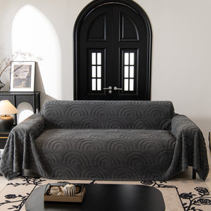 Plush Warm Decor Couch Cover Soft Jacquard Fleece Throw Blankets for Bed Couch Sofa Chair