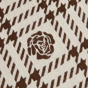 Chenille Houndstooth Sofa Throw Cover, Scratch Proof Cozy Throw Blankets for Couch