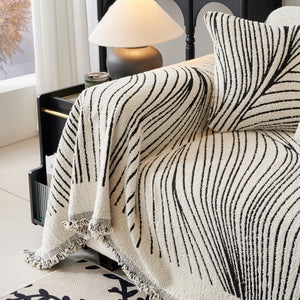 Cozy Striped Sofa Throw Blanket L Shaped Sectional Couch Covers Luxury Throws for Sofas