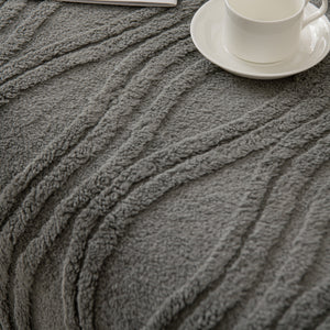 Winter Thickened Non-slip Blanket, Three-Dimensional Embossed Cotton Velvet Sofa Cover