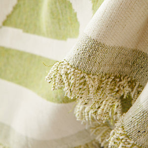 Chenille Geometric Sofa Throw Blanket, Boho Washable Furniture Throw Covers for Sofa