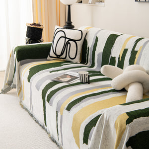 Colorful Chenille Sofa Throw Cover, Fashionable Soft Washable Couch Protector, Sectional Sofa Covers