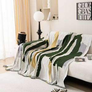 Colorful Chenille Sofa Throw Cover, Fashionable Soft Washable Couch Protector, Sectional Sofa Covers