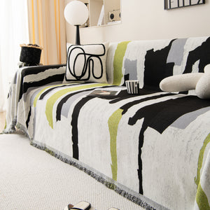 Colorful Chenille Sofa Throw Cover, Fashionable Soft Washable Couch Protector, Sectional Sofa Covers