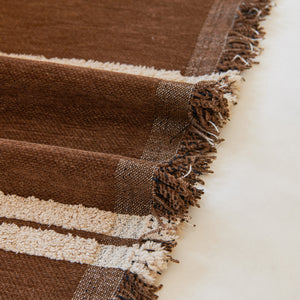 Textural Striped Chenille Sofa Covers, Boho Washable Decor Sofa Blankets Covers
