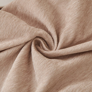 Solid Color Chenille Sofa Throw Blanket, Modern Decor Soft Couch Cover with Fringes