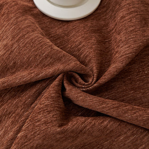 Solid Color Chenille Sofa Throw Blanket, Modern Decor Soft Couch Cover with Fringes