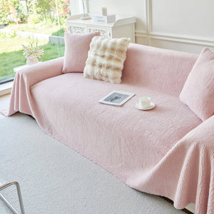 Thick Sherpa Fleece Sofa Protector Cover Stylish Durable Slipcovers for Couches and Chairs