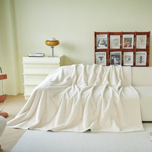 Faux Fur Smooth Plush Comfy Couch Covers, Soft Thicked Durable Blankets and Throws for Sofas
