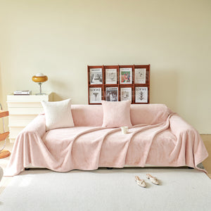 Faux Fur Smooth Plush Comfy Couch Covers, Soft Thicked Durable Blankets and Throws for Sofas