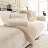 Faux Mink Velvet Luxury Fluffy Sofa Cushion, Winter Warm Thick Plush Non-slip Sofa Covers