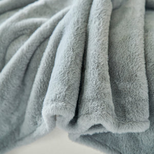 Faux Fur Smooth Plush Comfy Couch Covers, Soft Thicked Durable Blankets and Throws for Sofas