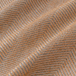 Boho Herringbone Sofa Throw Blanket with Pom Pom Tassels Stylish Furniture Slipcover