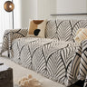 Maple Leaves Reversible Chenille Blanket Covers for Couch, Furniture Decoration Cover Sofa Slipcovers