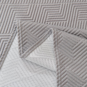 Cooling Scratch Proof Large Sofa Throw Cover, Geometric Texture Couch Protector
