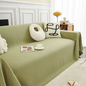 Teddy Throw Blanket and Stylish Slipcover for Couch, Waterproof Sofa Cover for Pets