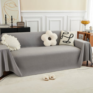 Teddy Throw Blanket and Stylish Slipcover for Couch, Waterproof Sofa Cover for Pets