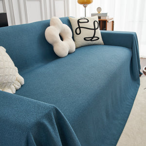 Teddy Throw Blanket and Stylish Slipcover for Couch, Waterproof Sofa Cover for Pets