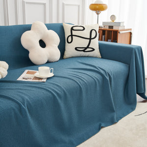 Teddy Throw Blanket and Stylish Slipcover for Couch, Waterproof Sofa Cover for Pets