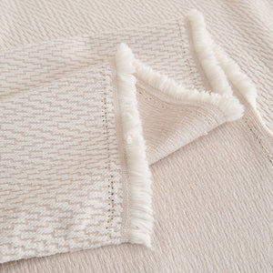 Waterproof Scratch Proof Herringbone Large Throw Blanket for Couch, Chenille Couch Cushion Covers for Pets