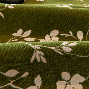 Floral Chenille Couch Cover, Non-Slip Sofa Slipcover Protector for Furniture