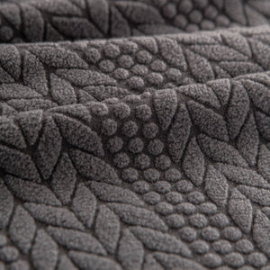 High Stretch Wheat Ear Embossed Textured Couch Slipcover, Water Repellent Sofa Cover