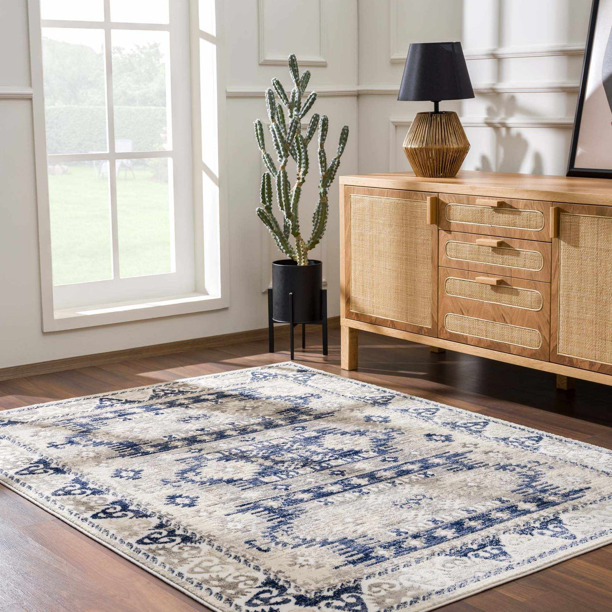 Bindi Navy Area Rug - Clearance