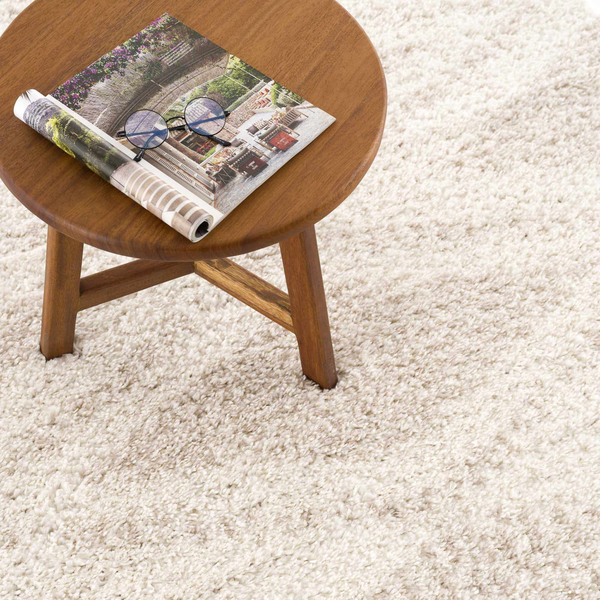 Hauteloom Trunding Plush Rug - Light Beige