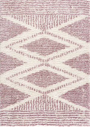 Trunding Plush  in Pink Area Rug - Clearance