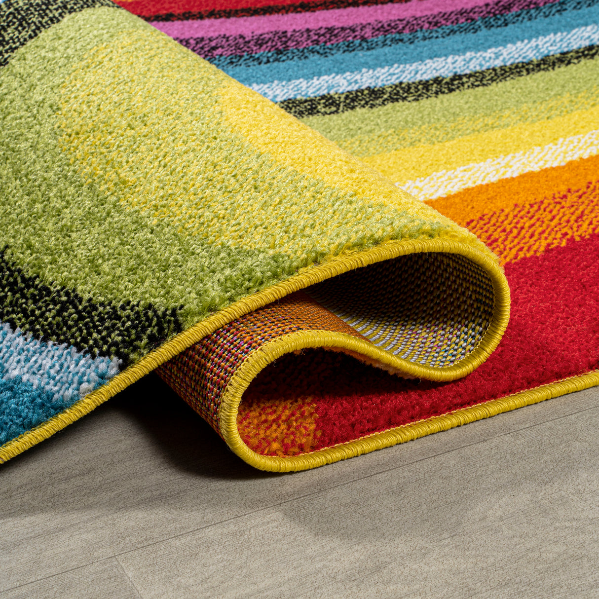 Flow Abstract Swirl Runner Rug