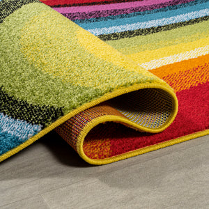 Flow Abstract Swirl Runner Rug