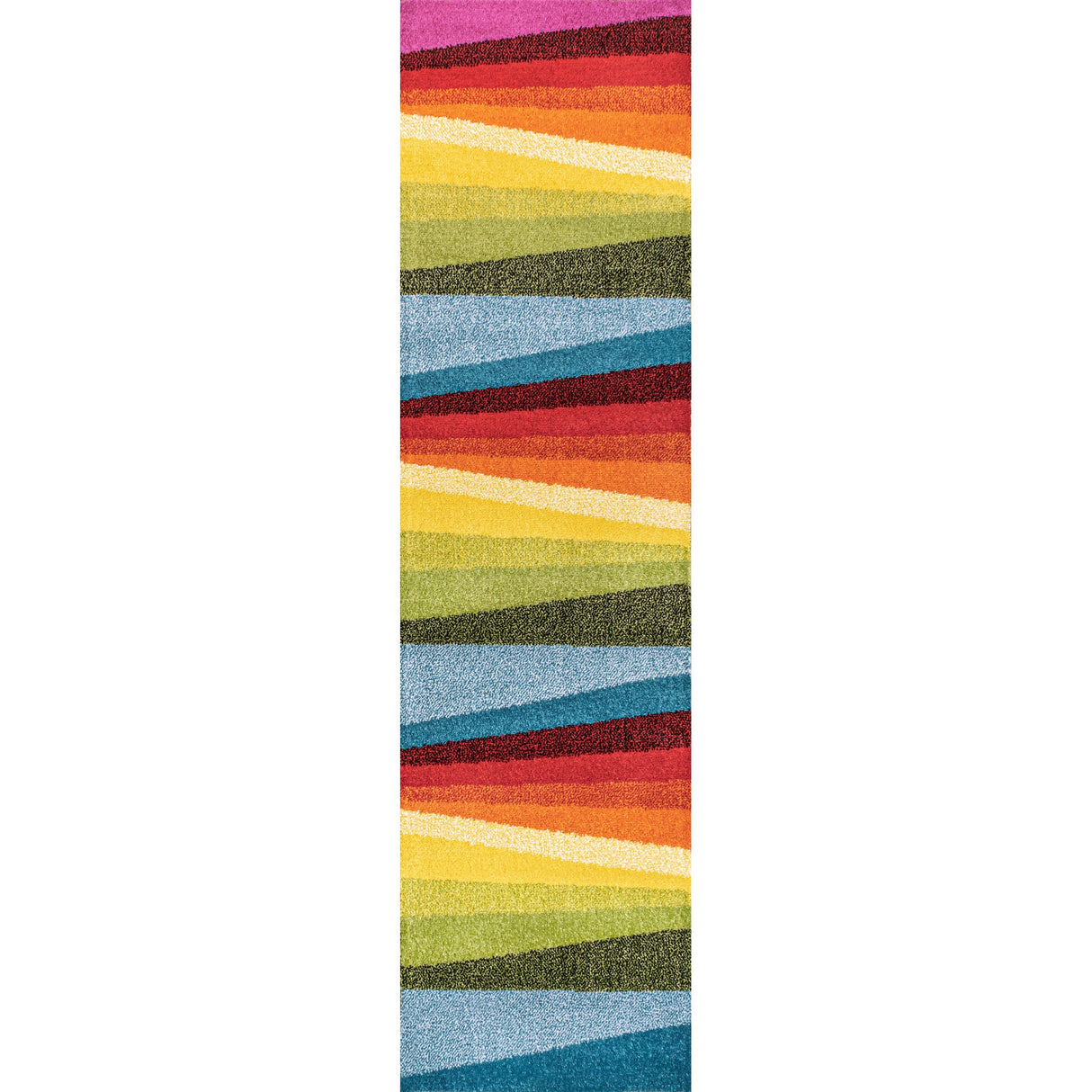 Prism Geometric Striped Runner Rug