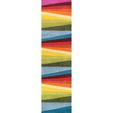 Prism Geometric Striped Runner Rug