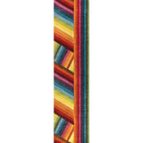 Retro Rainbow Contemporary Stripe Runner Rug