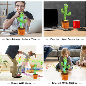 Dancing Cactus Mimicking Toy USB-C Rechargeable