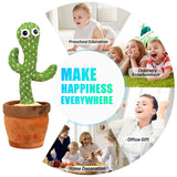 Dancing Cactus Mimicking Toy, USB-C Rechargeable