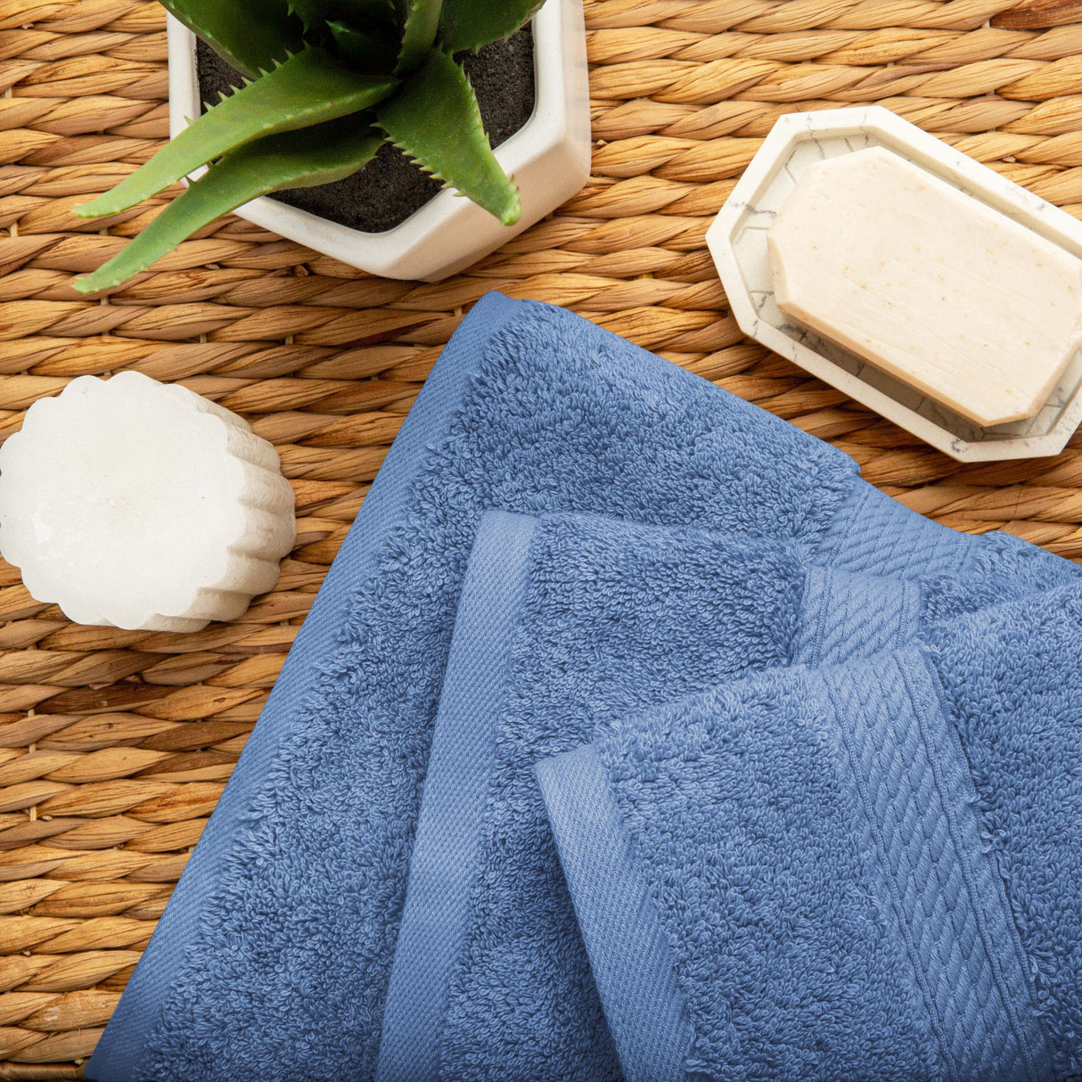 Madison Egyptian Cotton Plush Heavyweight 3 Piece Towel Set - Egyptian Cotton Towel Set by Superior Brand