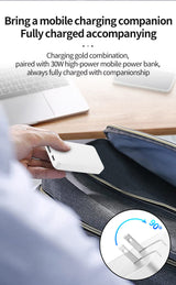 2-Pack Ultra-Slim 30W USB-C & USB-A Dual-Port Fast Charger