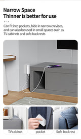 2-Pack Ultra-Slim 30W USB-C & USB-A Dual-Port Fast Charger