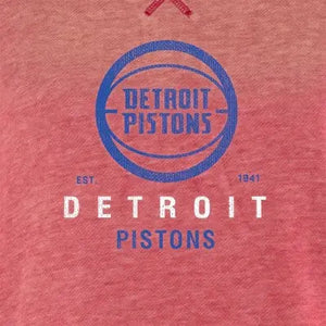Detroit Pistons Women's Pullover Team Logo Sweatshirts Officially Licensed NBA