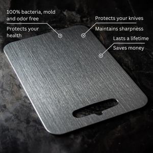Titanium Cutting Board 100% Medical Grade Metal Kitchen Chopping Board