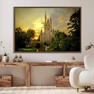 Disney Castle Wall Art Canvas Print – Magical Disneyland