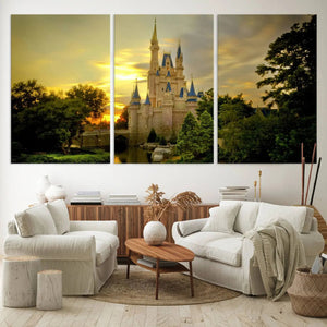 Disney Castle Wall Art Canvas Print – Magical Disneyland